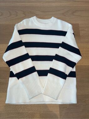 Garage - Knit Striped Navy, Red, and White Sweater